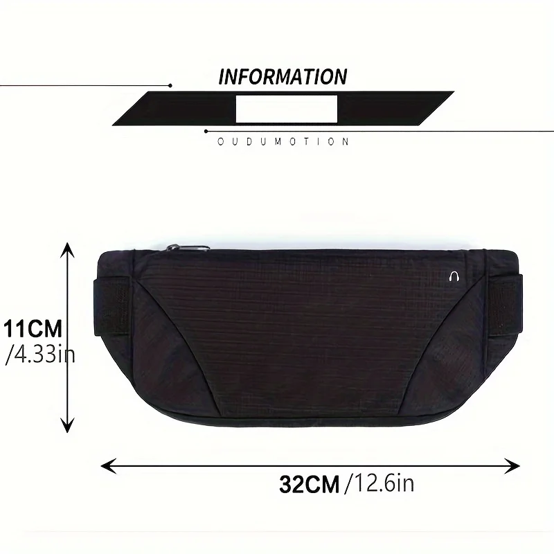 Women Men Running Bag Waist Pack Hip Bum Belt Sports Lightweight Waterproof Breathable Phone Pouch