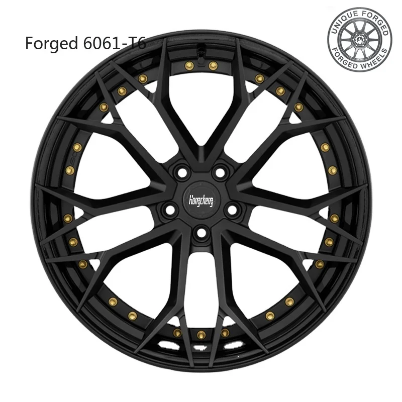 

New model of 26Professional Supplier's New 2-Piece 15-28 Inch Car Aluminum Alloy Wheel Rim 40-25mm Spacing 115-120.65mm PCD