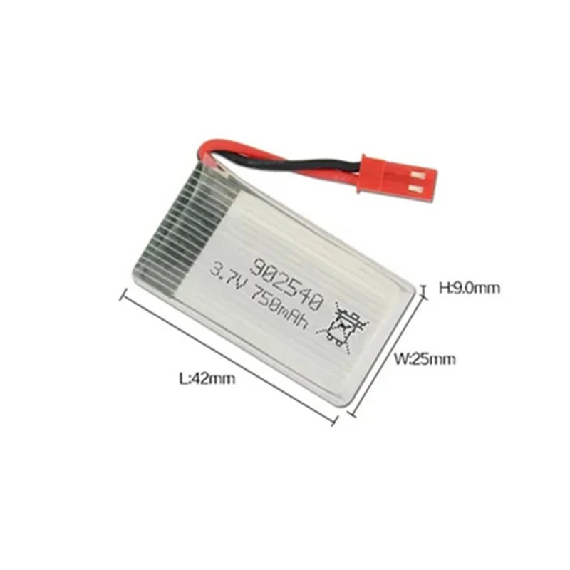 Batería Lipo de 3,7 V, 800mAh, 30C para Syma X5C X5SC X5SW, batería de Dron Q7 RC Quadcopter más vendida para batería de Dron SYMA RC 902540