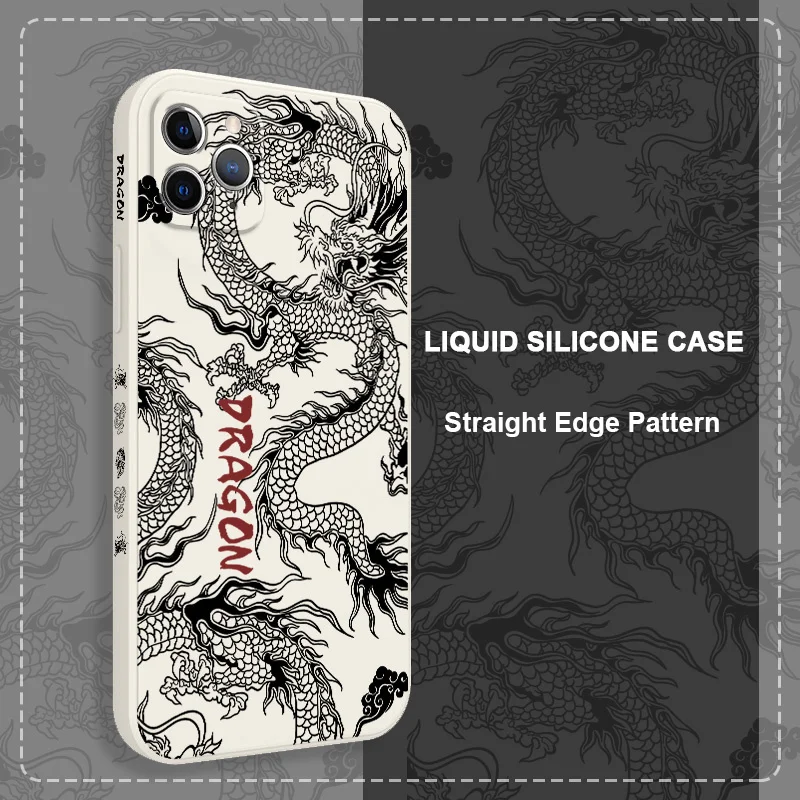 حافظة هاتف ديفيل دراجون لهاتف آيفون 17 16 16e 15 14 13 Plus Pro Max غطاء سيليكون صغير