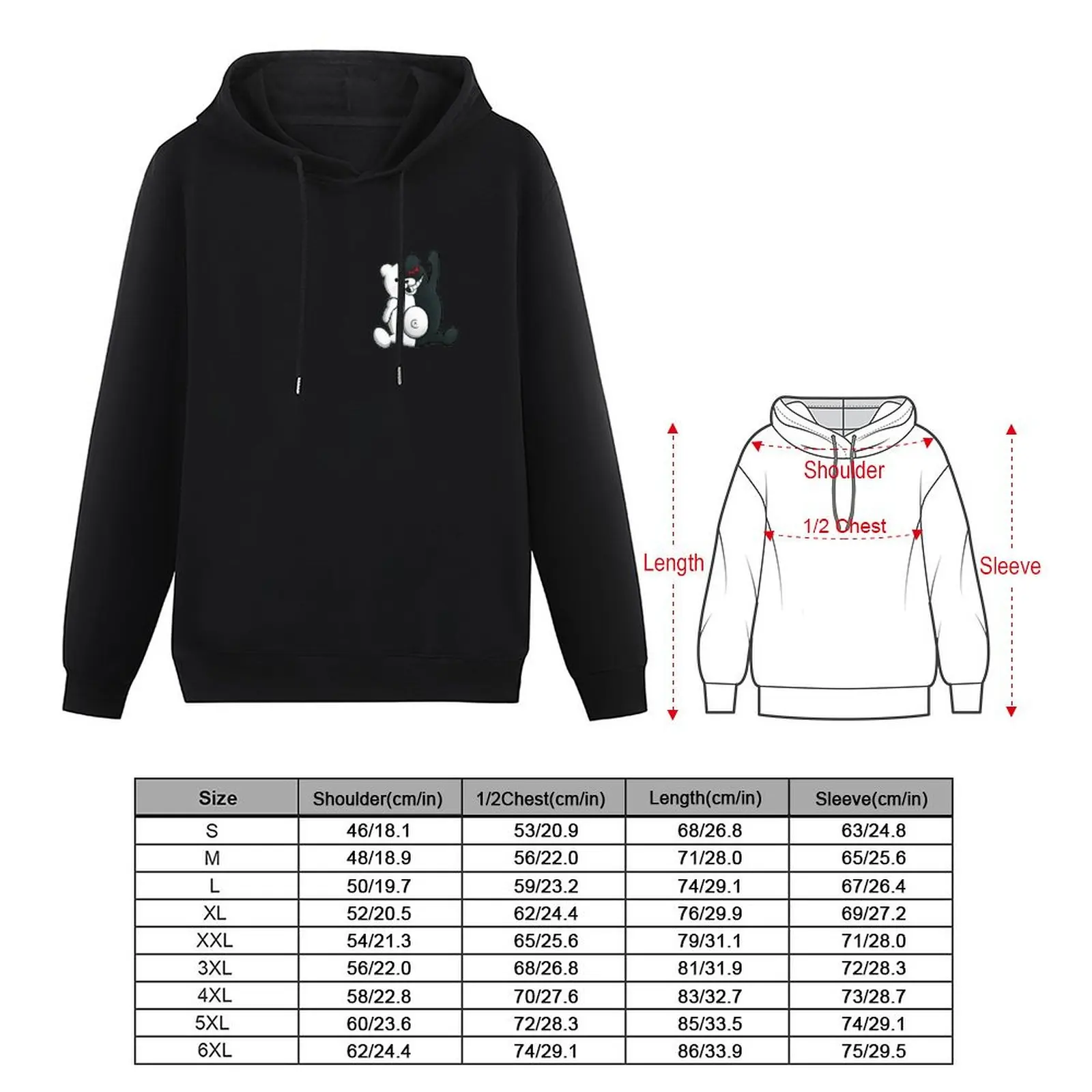 Monokuma Wavin Pullover Hoodie mens clothes men's clothing men's sweat-shirt new in hoodies & sweatshirts