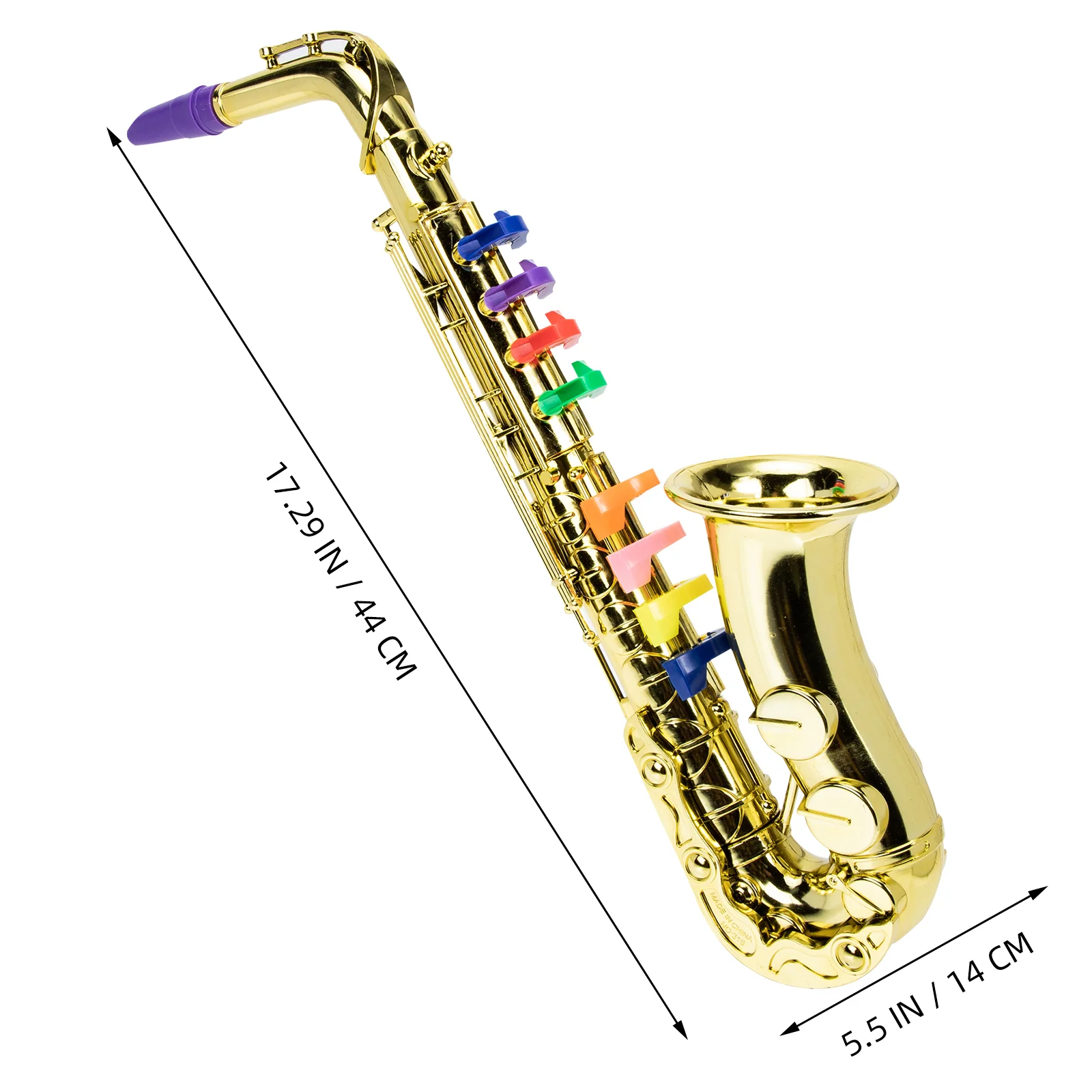 Sax brinquedo crianças saxofone palco desempenho prop instrumento musical crianças brinquedos portátil