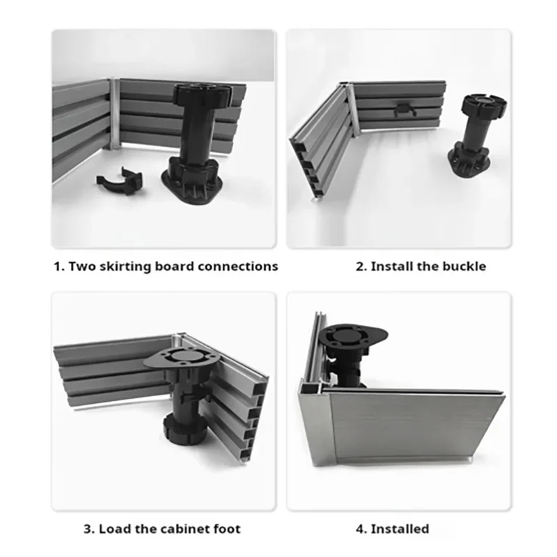

Adjustable Kitchen Cabinet Feet Supports Legs Adjustable Base for Cabinets And Kitchen Furniture Foot Adjusters