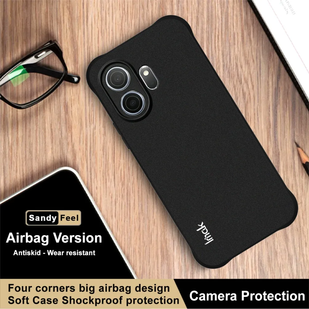 Etui matowe z tyłu IMAK Air Bag Bumper Armor do TCL NXTPAPER 70 Pro 5G 2026, obudowa na telefon TCL NXTPAPER 70 Pro, etui NXTPAPER70, odporne na wstrząsy — zdjęcie produktu 2