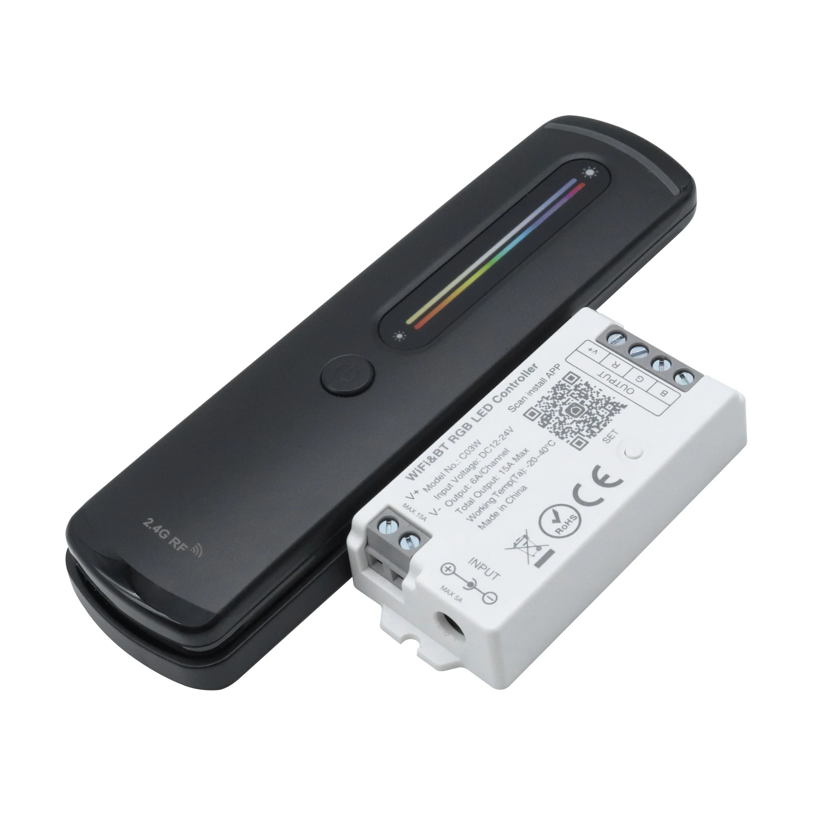 Smart LED Controller Tuya Wifi Intelligent Controller With Remote Support Google Voice Control for CCT RGB RGBW RGBCCT LED Strip