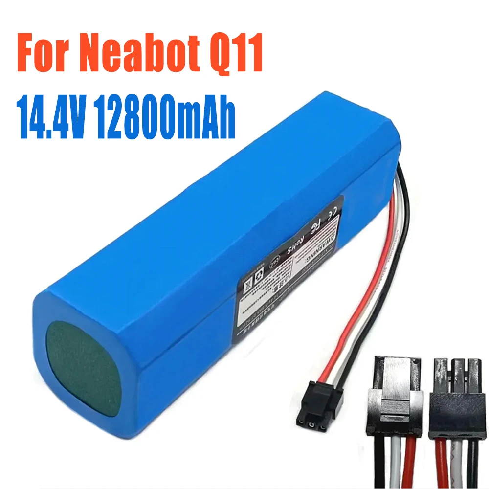 New 14.4V 12800mAh Original Rechargeable Li-ion Battery for Neabot Robotic Vacuum Cleaner Q11 Replace Accessories