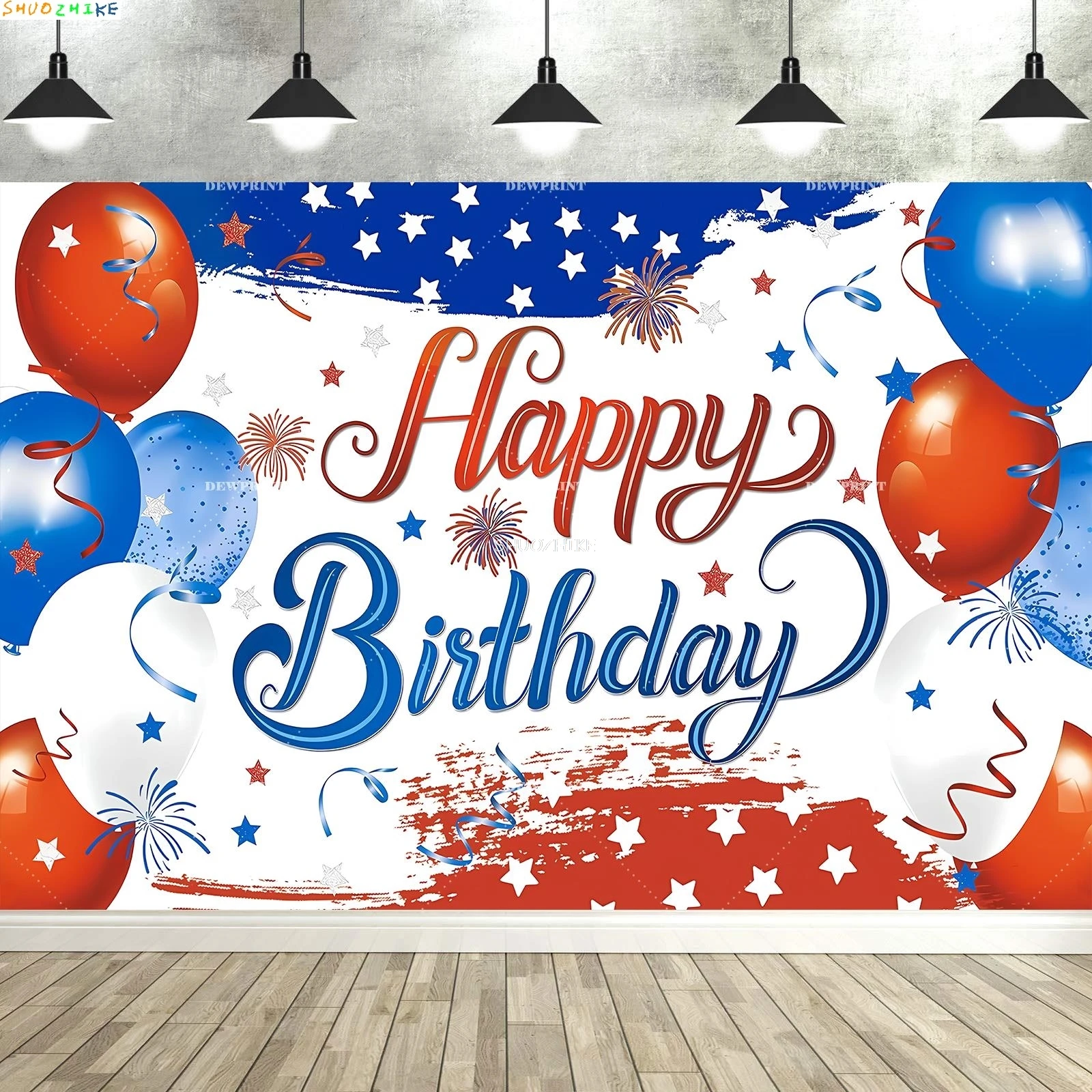 

Baby Shower Happy Birthday Party Photography Backdrops Newborn Kids Air Balloon Princess Tropical Jungle Photo Background BB-61