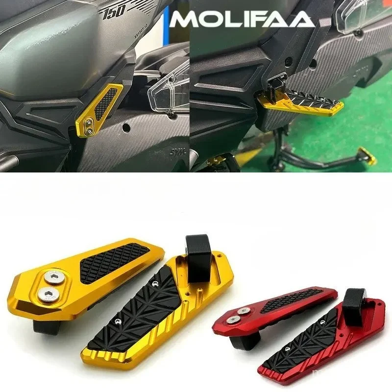

For SYM Husky ADV 150 Motorcycle CNC Aluminum Rear Passenger Foot Pedal Foldable Footrest Non-Slip Foot Rest Pegs Accessories