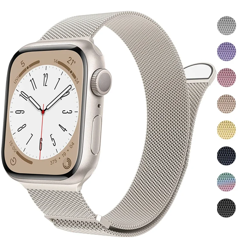 Milanese Loop Strap For Apple Watch Band Series 11 10 46mm 42mm 45mm 49mm 41mm 44 mm Bracelet iwatch 9 8 7 6 5 4 SE3 Ultra 2/3