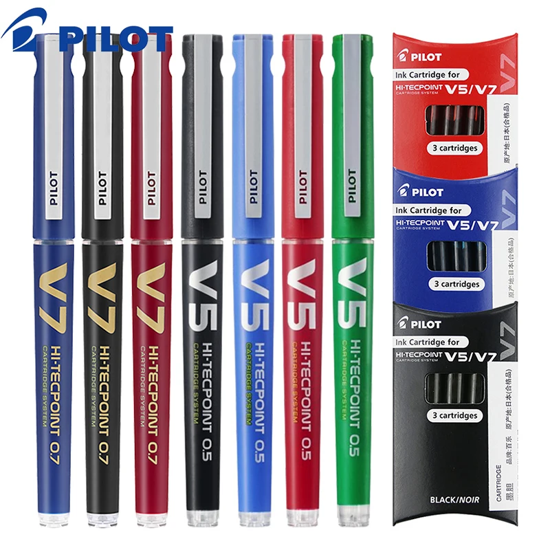 

PILOT Gel Pen BXC-V5/BXC-V7 Large Capacity Upgraded Water Pen Replaceable Ink Capsule 0.5/0.7mm Signature Pen Controllable Ink