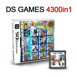 Carte de jeu combinée NDS, 3DS, 4300 en 1, cassette NDS, 4300 en 1, cartes de collection