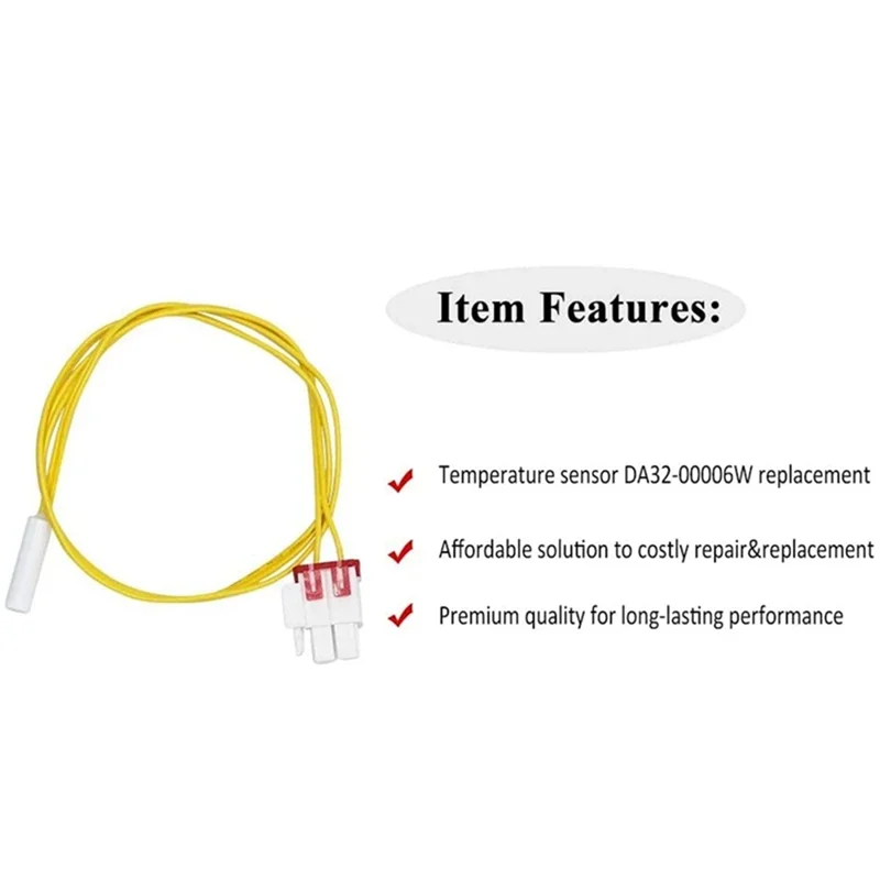 L72A-8Pcs DA32-00006W Refrigerator Defrost Temperature Sensor Replacement Thermostat Probe For  AP41336842 DA32-10105R Pa