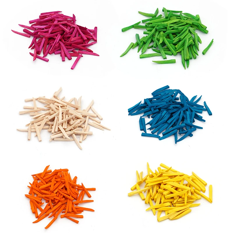 600Pcs Dental Interdental Composite Contoured Wooden Wedges Disposable Tooth Gap Wedges for Tooth Separation Restoration Matrix