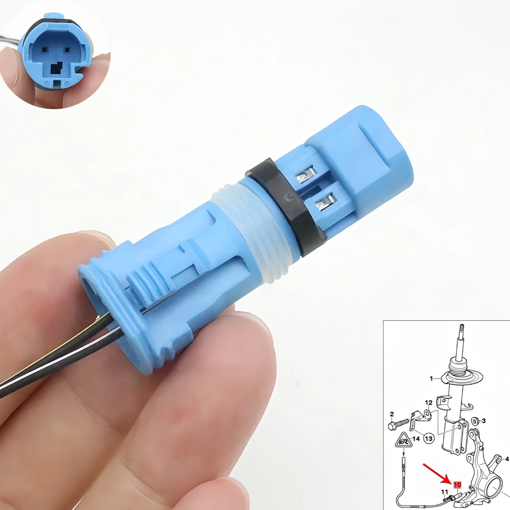 

ABS Wheel Speed Sensor Connector With Harness For BMW X5 E53 E65 E66 730i 740i 745i 750i E60 E63 E64 650i E82 118i 128i F20