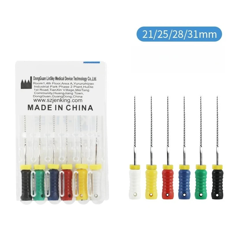 Dentistry K File Stainless Steel Root Canal Filing Needle K-type Enlarged File Dental Oral Tools Complete Range Material Models