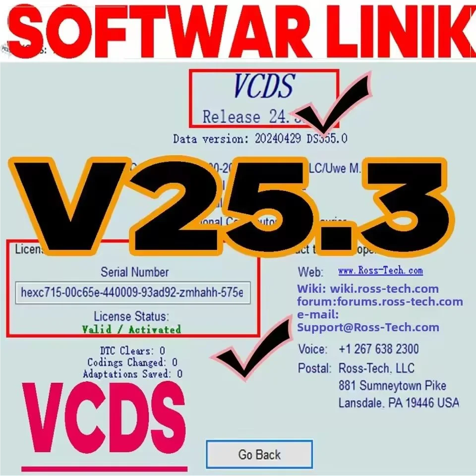 

Hot VCDS VAG Com OBD2 Scanner VAG HEX V2 USB Interface for VW - Multilingual Tool with Unlimited VINs Software Update