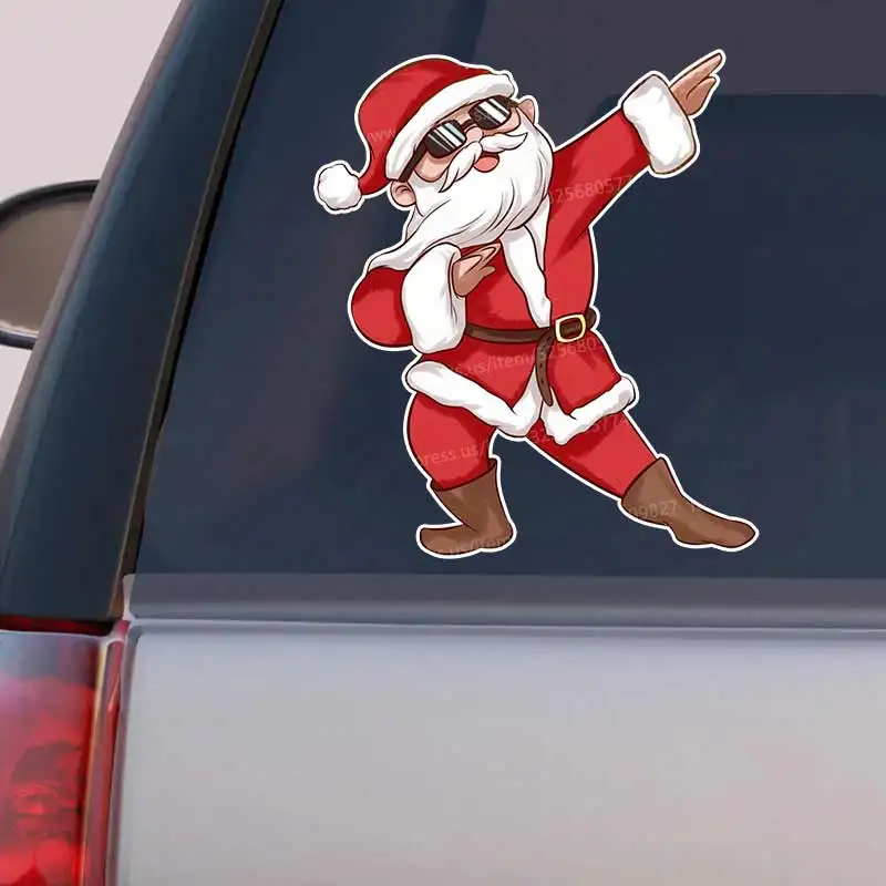 

Santa Claus Car Sticker Vinyl Decal Waterproof Rear Window Motorcycle Camper Bumper Truck Laptop Decoration SH891