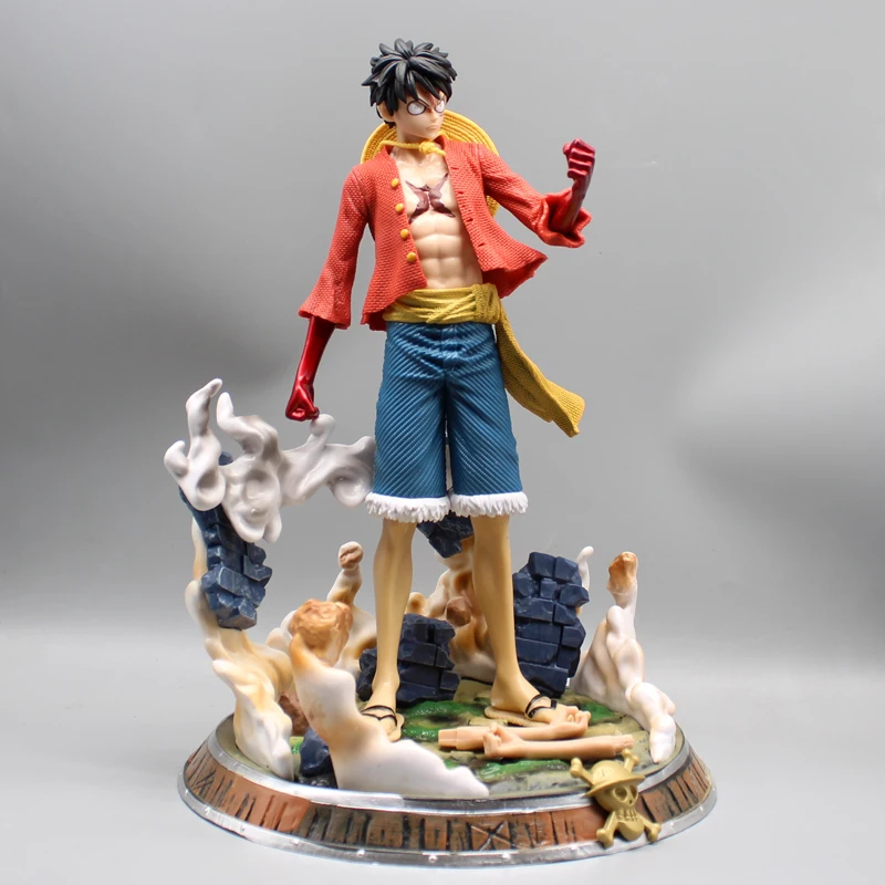 

34cm One Piece Figure Luffy Figurine Monkey D. Luffy Anime Figures Pvc Gk Staute Model Doll Collection Desk Ornaments Toys Gifts