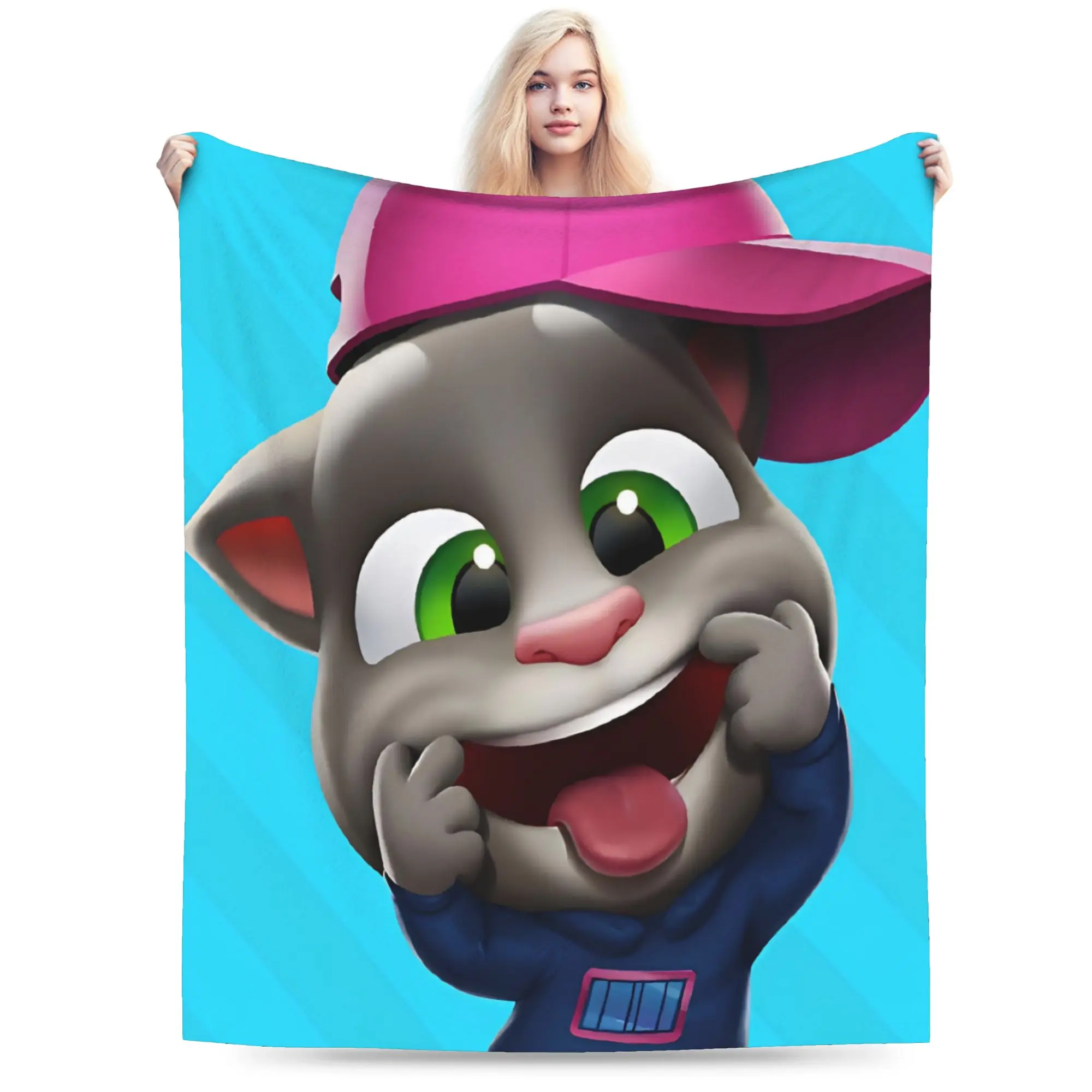 Relax T-Talking T-Tom And F-Friends Blanket Stuff Bed Decorative  Throws And Blankets Super Warm Flannel for Car