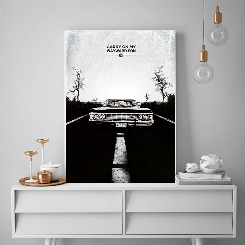 Supernatural TV Play Serie Poster Canvas Painting Nordic Art Picture Bedroom Living Sofa Wall Decor Home Decor Cuadros Unframed