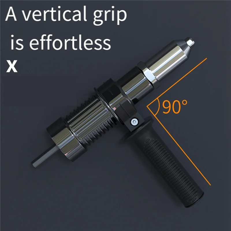 AB15-Electric Riveting Machine Adapter With 2.4/3.2/4.0/4.8 Mm Diameter Rivet Head Drill And Handle Wrench Rivet Tool.