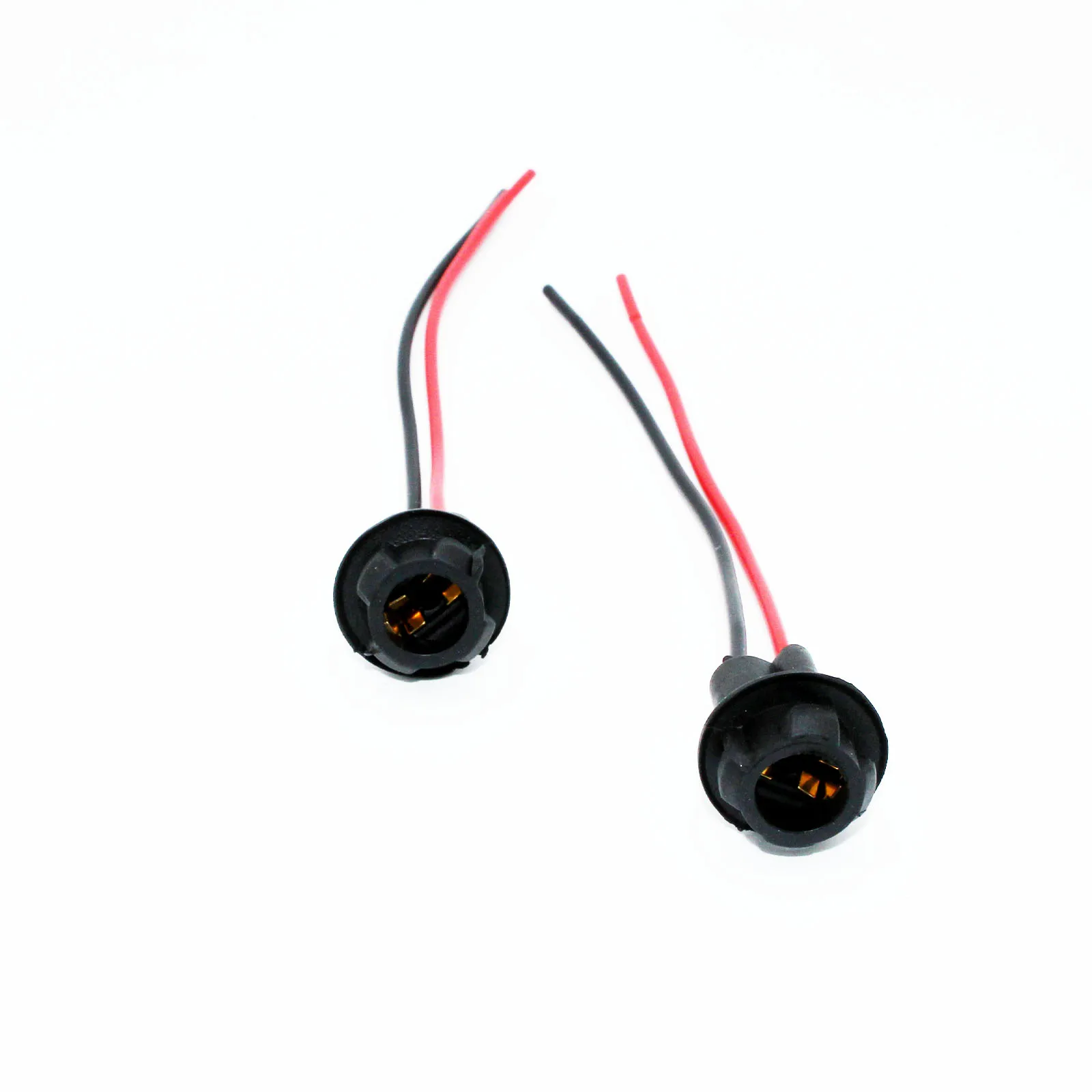 

2Pcs T10 W5W Car LED Light Bulb Socket Extension Connector Base Holder Dashboard Gauge LED Light Lamp Fog Lights Socket Holder