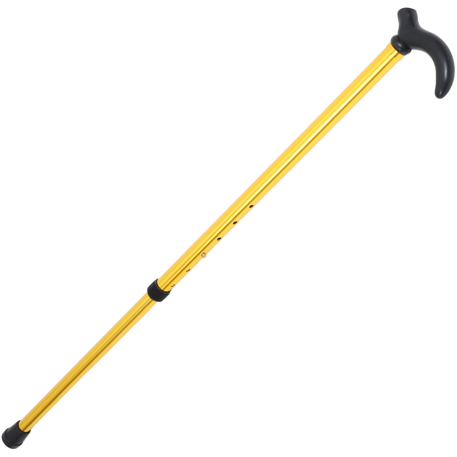 

1pc Walking Cane Adjustable Height Aluminum Anti Slip Portable Collapsible Elderly Hiking Stick Walking Sticks For