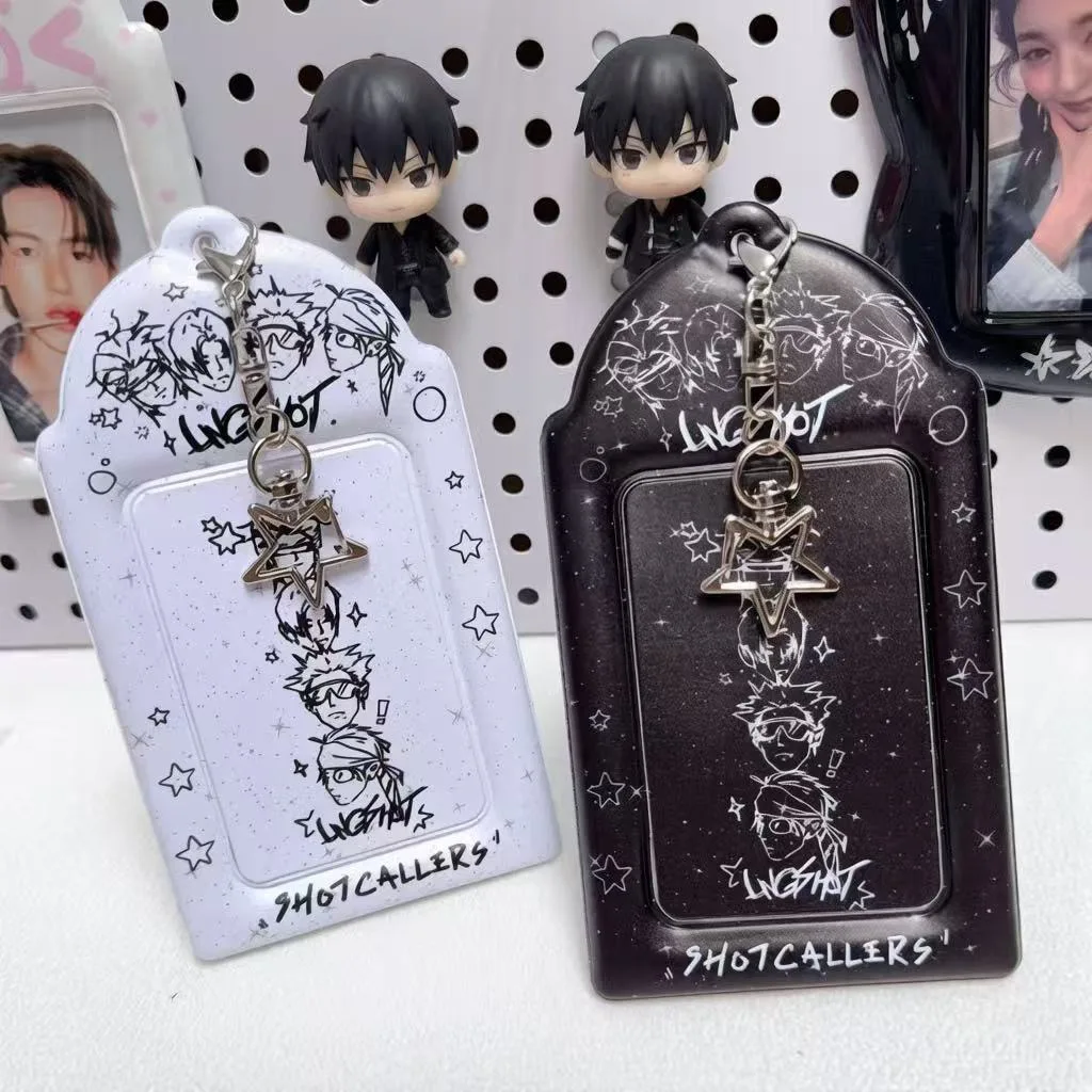Customized Name Tag LNGSHOT Photcard Holder Sleeves Keychain SHOT CALLERS LNGSHOT4SHO Louis Ohyul Ryul Woojin Fans Merch