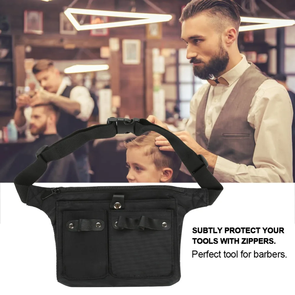 Large Capacity Hairdressing Tool Pouch Adjustable Belt Durable Barber Scissors Bag Multifunctional Portable Salon Pouch