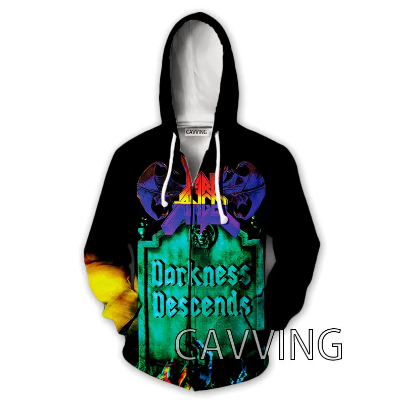 CAVVING 3D Printed  DARK ANGEL BAND  Zipper Hoodies Zip Hooded Sweatshirt Harajuku Hoodie Sweatshirt for Men/women