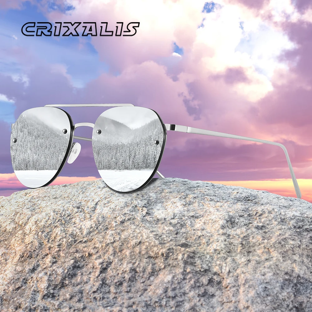 CRIXALIS Vintage Pilot Sonnenbrille Frauen Luxus Marke Design Polygon Sonnenbrille Mode Sommer Reise Driving Shades UV400