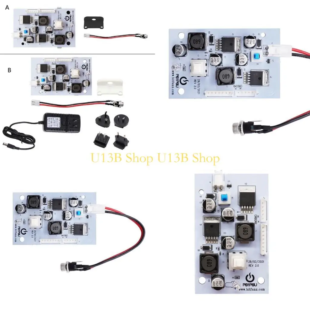 

U13B Сменный адаптер для зарядки платы питания PS1PSU 12V 2.0 для консоли PS1 Fat
