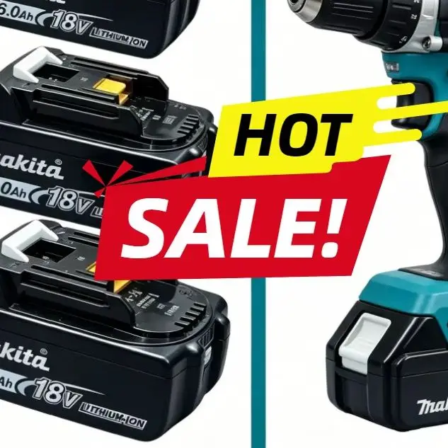 

Makita Original 18V Battery 6Ah/9Ah Compatible with BL1860B BL1850 BL1840 BL1830 Power Tool Fast Charger Kit for Long-Lasting Pe