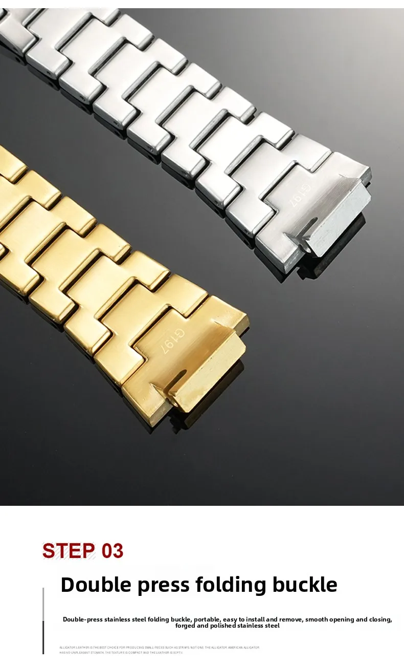 GM2100 Upgrade Steel Case& Strap Mod Kit For Casio 5611 GM-2100 GBM-2100 Modified watch band Metal bezel replace parts Accessori