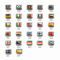 YAFFIL Fashion Couple National Flag Italian Charms Bracelet Men Accessories Men And Women Dating/Anniversary /Party Bracelet