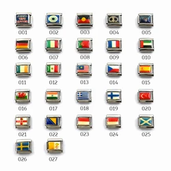 YAFFIL Fashion Couple National Flag Italian Charms Bracelet Men Accessories Men And Women Dating/Anniversary /Party Bracelet