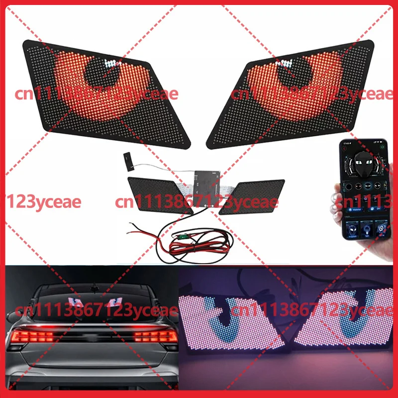 For Auto Motorbike APP Smart LED Demon‑Eye Display Screen Modified Headlight Hardware Repair Component