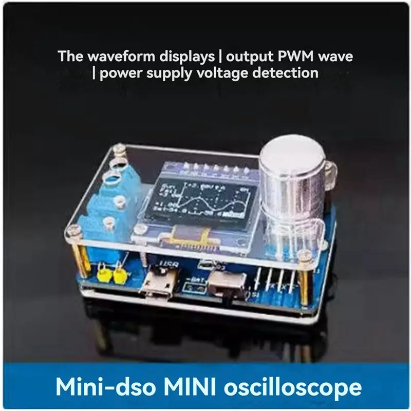 A84E-DIY Mini Digital Oscilloscope Kit STC8K8A Microcontroller Electronic Soldering Practice Loose Parts