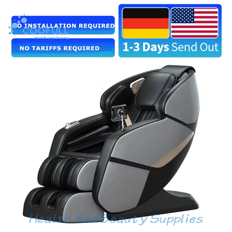 Coolfull US GERMANY Warehouse Minimalist Space Saving Massage Chair Zero Gravity Full Body Compact Massage