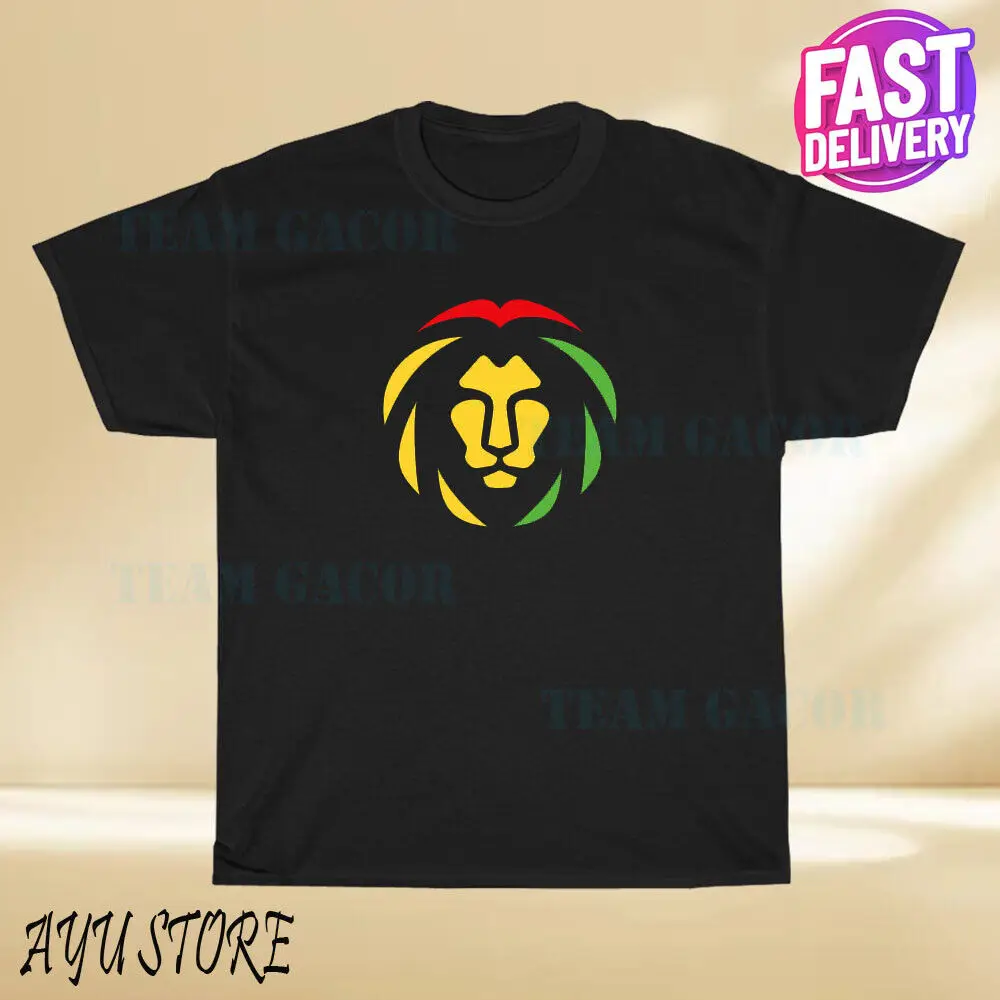 

Новая африканская футболка с логотипом Rasta Lion, Забавный размер от S до 5XL