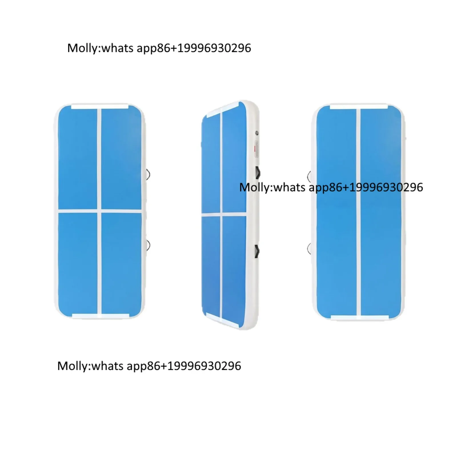 Customizable PVC Inflatable Mattress Brushed Gymnastics Mat Yoga Training Air Mat Taekwondo Backflip Cushioning Custom Air Track