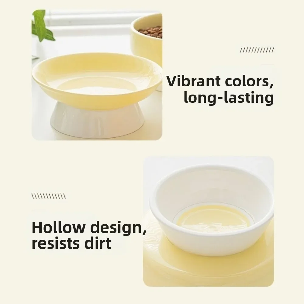 Creative Ceramic Cat Bowl Cute Large Capacity Dog Food Feeding Basin Anti Tipping Non-slip Pet Drinking Feeder Neck Protection - view 5