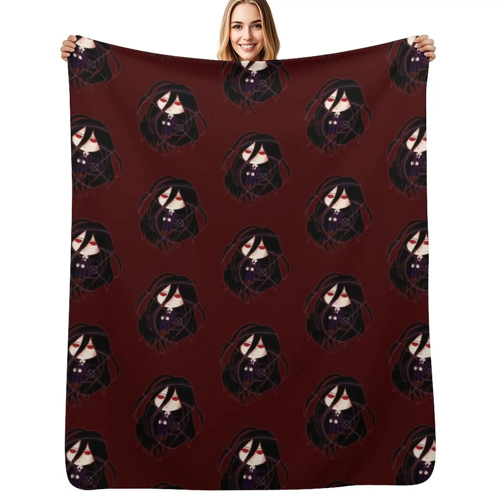 

Kamukura Izuru Throw Blanket Cute for babies bed plaid Heavy Blankets