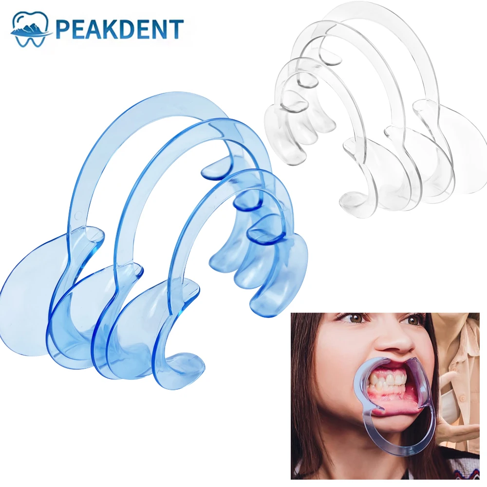 

10pcs Dental C-shape Cheek Retractor Lip Mouth Opener Intraoral Dentist Orthodontic Tool For Tooth Whitening Transparent