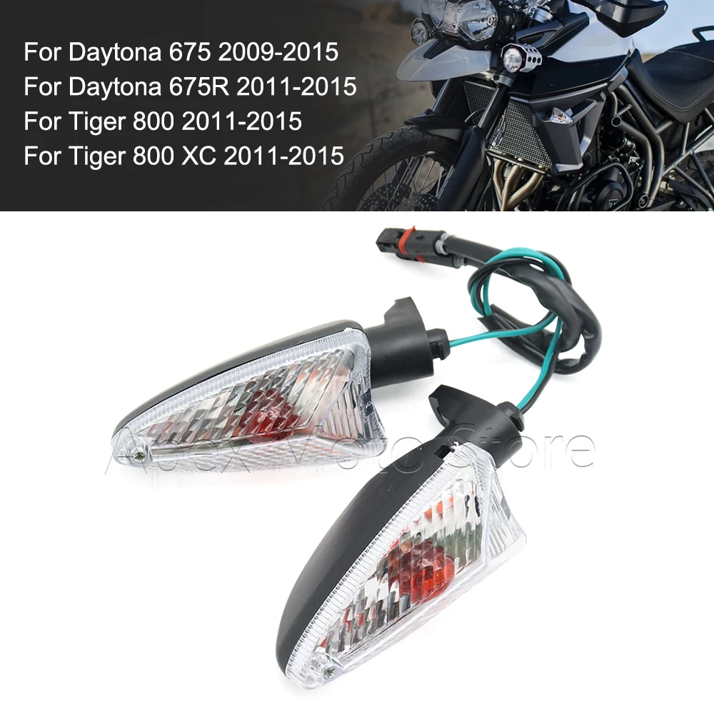 

Motorcycle Front Rear Turn Signal Light Blinker Lamp For Daytona 675 R 675R Tiger 1050 Tiger 800 XC 800XC 2009-2015
