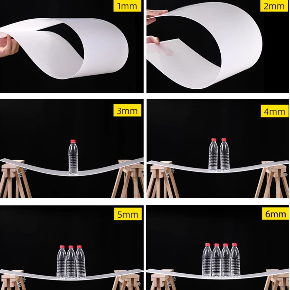 1 قطعة سمك 1-20 مللي متر الأبيض الغذاء الصف PP صفائح بلاستيكية لوحة 200x1000 300x300 300x400 400x400 400x600 لوح من البولي بروبلين