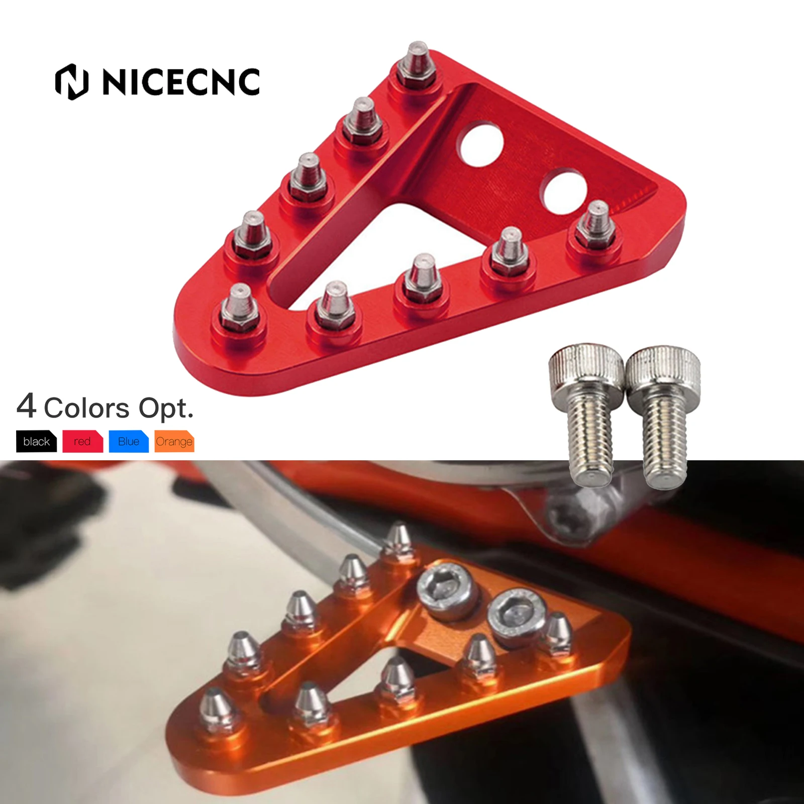 

NICECNC For GasGas EC 300 EC 250 ECF 350 EX 250 300 EXF 350 450 MC 125 MC250F 2021-2025 Rear Brake Pedal Tip For KTM EXC 300