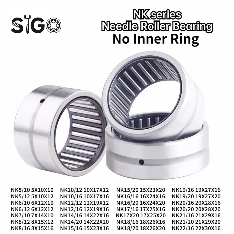 1PCS Needle Roller Bearings Without Inner Ring NK 5/12 6/12 26/20 26X34X20 Inne 5 6 7 8 9 10 12 14 16 17 18 19 21 22 24 25 26mm