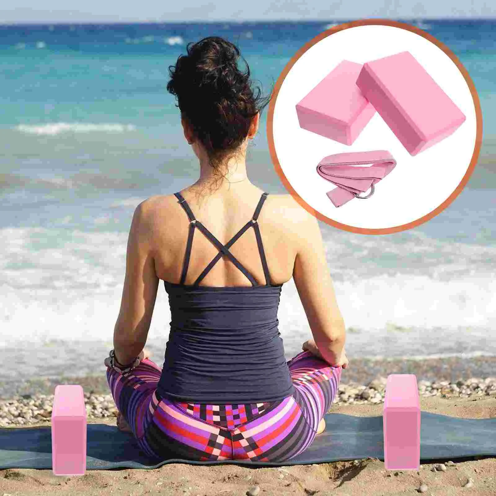 

Yoga Block Tension Band Training Tool Props Pull-band Gift Kit Assist Accessory