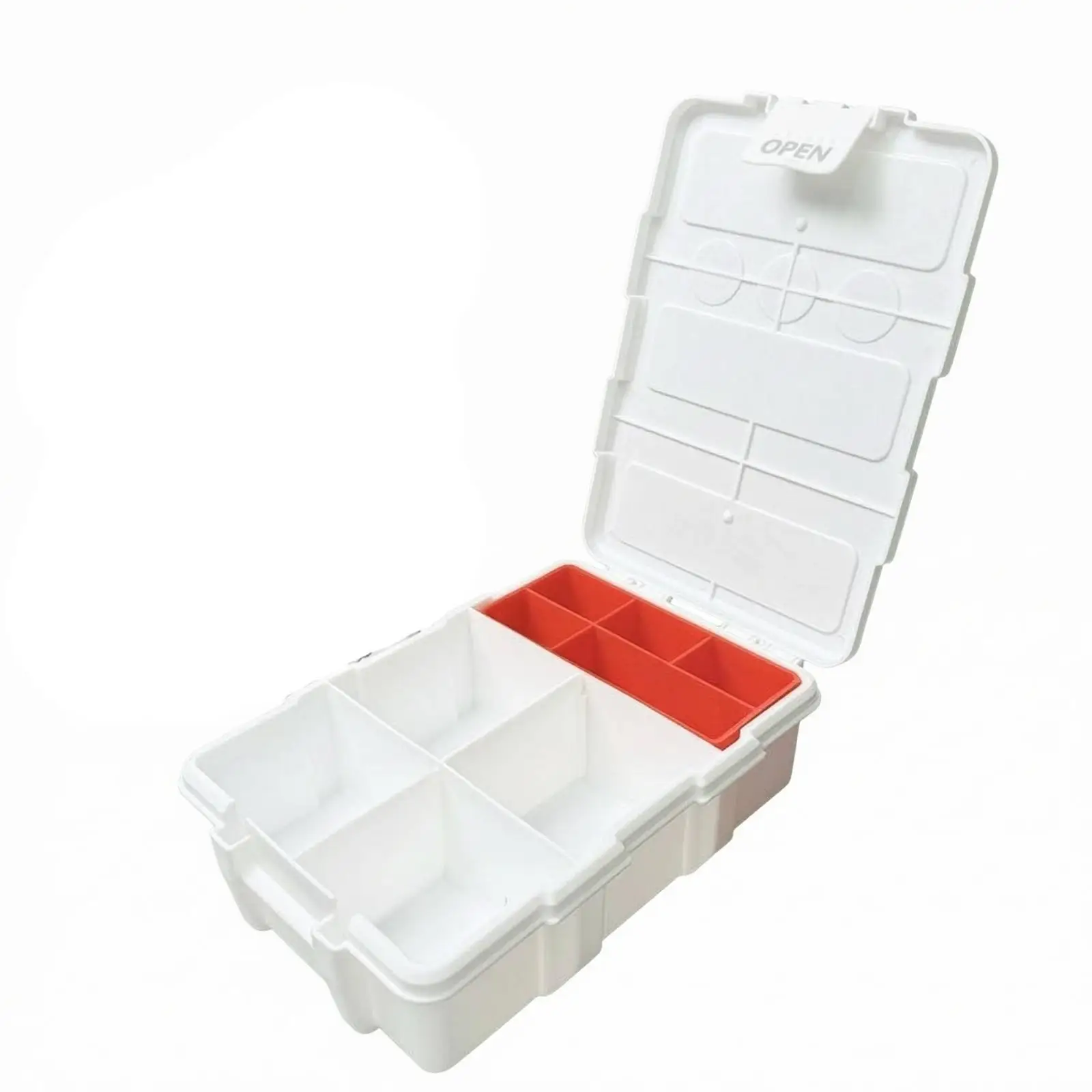 Component Storage Case Plastic Organizer with Multiple Compartments for DIY Craft Supplies
